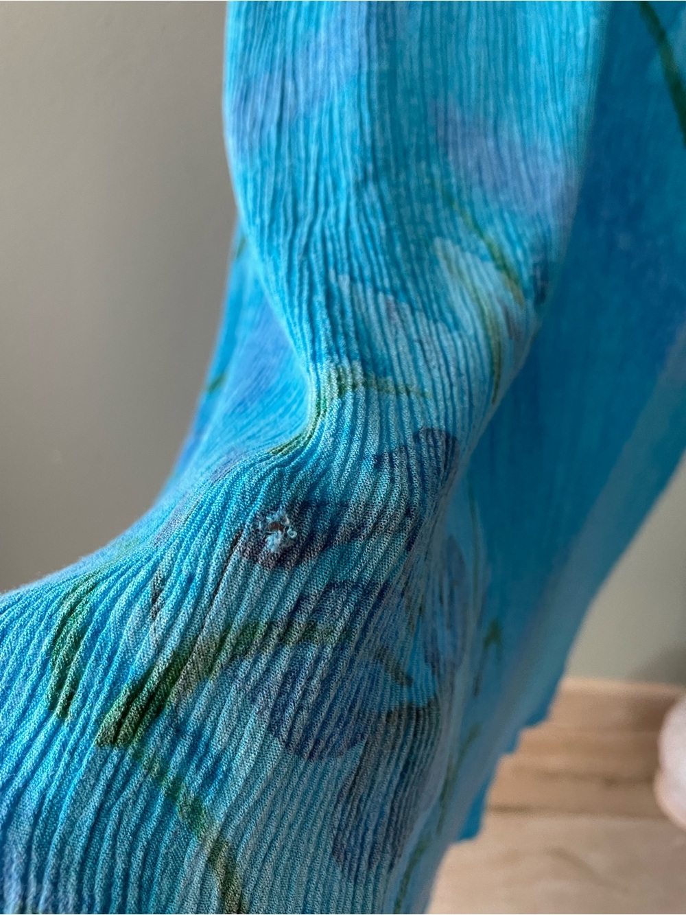 Unbranded | Vintage 90s Y2k Turquoise Tropical Maxi Dress - Picture 5 of 6